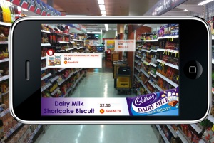 iPhone smartphone Grocery application